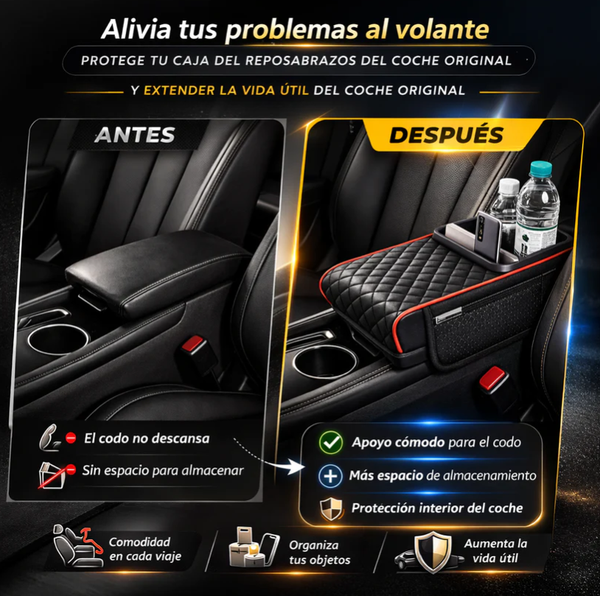 Reposabrazos Auto Confort con Portalatas