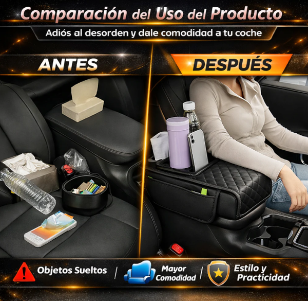 Reposabrazos Auto Confort con Portalatas